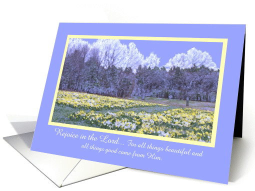 Rejoice in the Lord -- Religious Easter card (388784)
