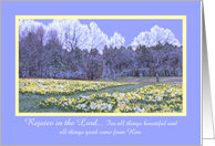 Rejoice in the Lord -- Religious Easter Card