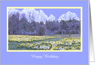 Happy Birthday on Easter Card