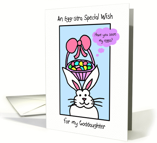 For my Goddaughter -- Easter Bunny card (392394)