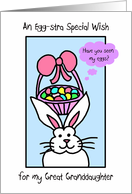 For my Great Granddaughter -- Easter Bunny Card