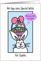 Sophia -- Easter Bunny Card