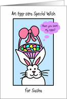 Sasha -- Easter Bunny Card
