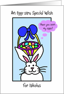 Nikolas -- Easter Bunny Card