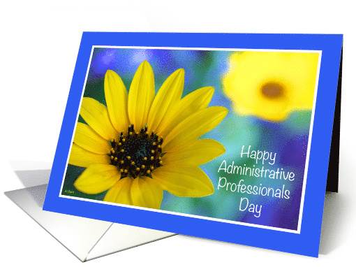 Happy Admin Professional Day Sunflower card (396614)