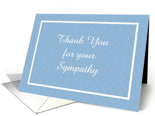 Sympathy Thank You card (397654)