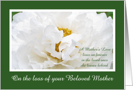 Sympathy Card for Loss of Mother card