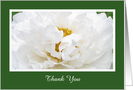 Blank Thank You Card -- Peony Flower card