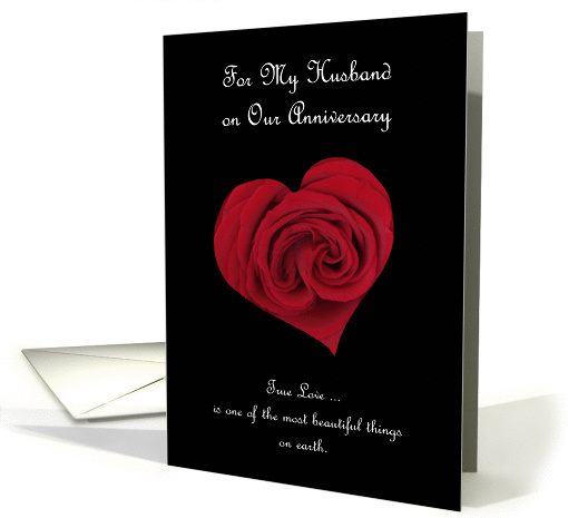 Anniversary Card for Husband -- True Love card (401072)