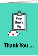 Nurses Day Card -- Thank You card