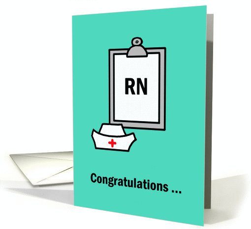 Nursing Graduation Card -- Congratulations RN card (402920)