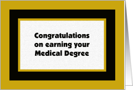 Medical Degree Graduation Card