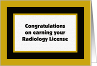 Radiology License Congratulation Card