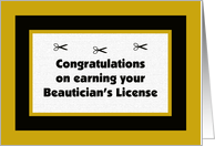 Beautician's License...