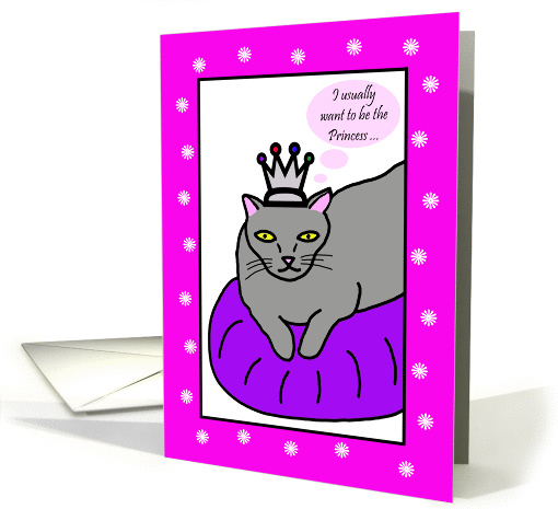 Mothers Day Card from Cat -- Grey Kitty card (411821)
