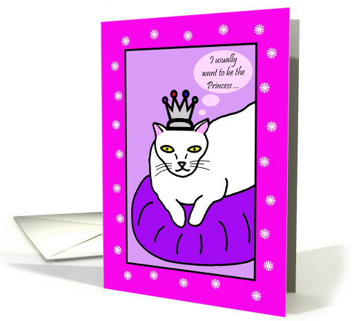 Mothers Day Card from Cat -- White Kitty card (411894)