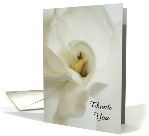 White Gardenia Sympathy Thank You card (415849)