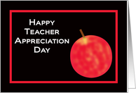 An Apple for Teacher -- Teacher Appreciaton Day Card