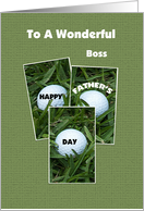 Boss Happy Father’s Day -- Golf Balls card