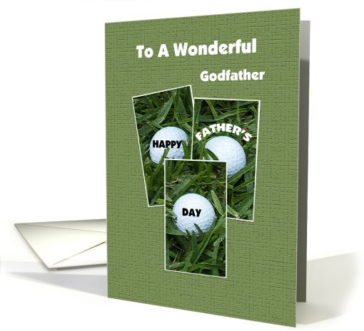 Godfather Happy Father's Day -- Golf Balls card (433718)