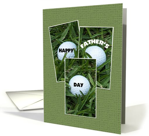 Happy Father's Day Card -- Golf Balls card (433767)
