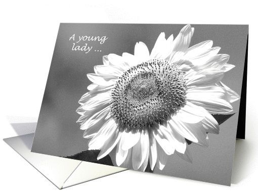 Junior Bridesmaid Invitation Card -- Black and White... (447254)