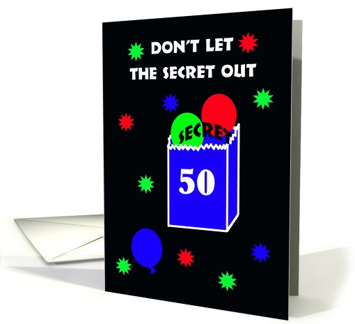50th Surprise Birthday Party Invitation -- Don't Let the... (450417)