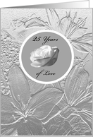 Silver 25th Anniversary Card