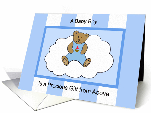 Greeting Card New Baby Boy -- Precious Gift card (451396)