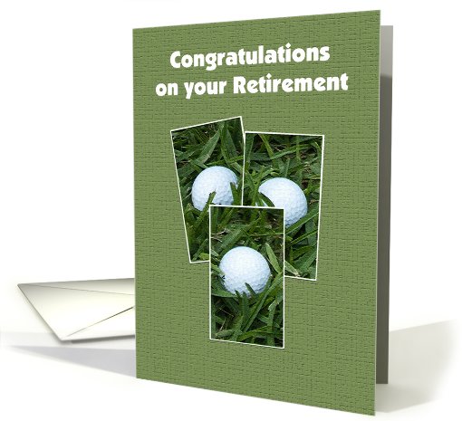 Golf Themed Retirement card (454336)