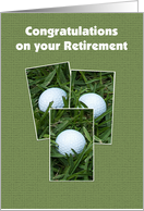 Golf Themed Retirement Card