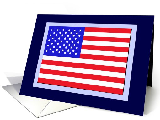 Labor Day Card -- American Flag and American Dream card (471101)