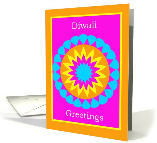 Colorful Rangoli Diwali card (488308)