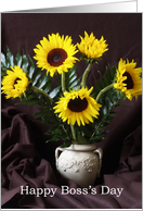 Boss Day Greeting -- Sunflowers card