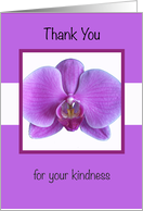 Kindness Thank You Purple Orchid card