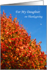 Daughter Thanksgiving Card -- Autumn Scene card