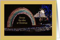 Across the Miles at Christmas Rainbow card