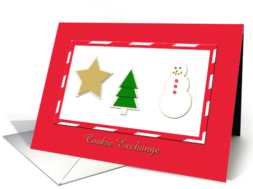Invitation Christmas Cookie Exchange Cookies card (521149)