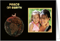 Christmas Peace on Earth Custom Photo with Dove card