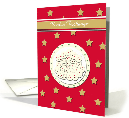 Invitation Christmas Cookie Exchange Cookie Plate card (524209)