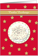 Invitation Christmas Cookie Exchange Cookie Plate card