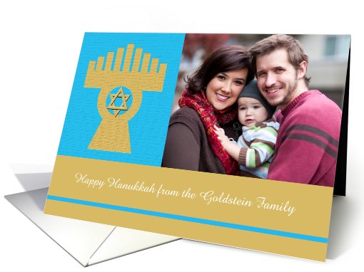 Menorah Happy Hanukkah Photo card (524232)