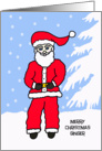 To Ginger Letter from Santa Card -- Santa Himself card