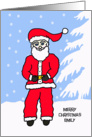 To Emily Letter from Santa Christmas Card -- Santa Himself card