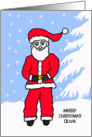 To Olivia Letter from Santa Card -- Santa Himself card