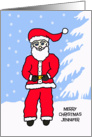 To Jennifer Letter from Santa Card -- Santa Himself card