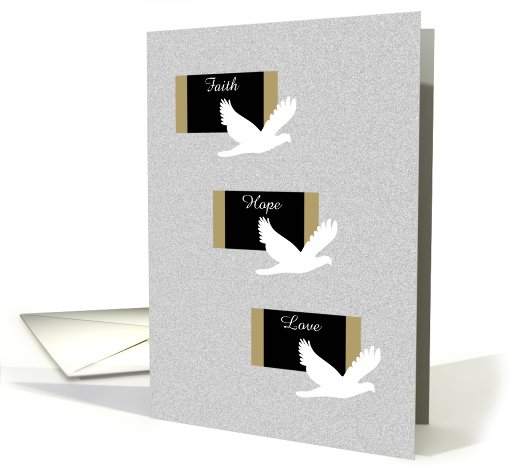 Christian Wedding Invitation -- Doves card (534694)