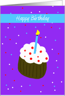 Birthday Greeting Card -- Cupcake Birthday Card