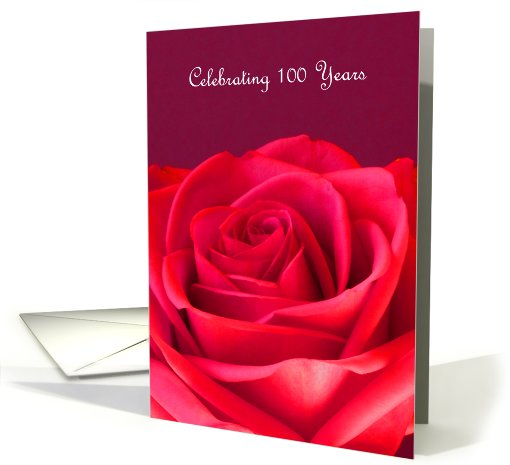 100th Birthday Party Invitation Card -- Celebrating 100... (550933)