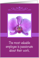 Administrative Professional Day Purple Orchid card